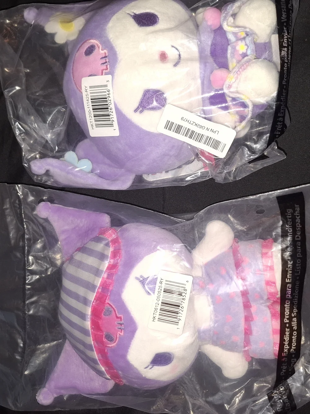 Sanrio Kuromi Purple Plush Toy - Cute Kids Doll